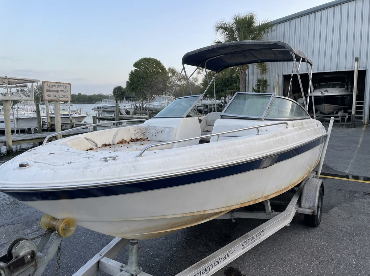 Powerboat — Hull & Deck Detail — before detailing