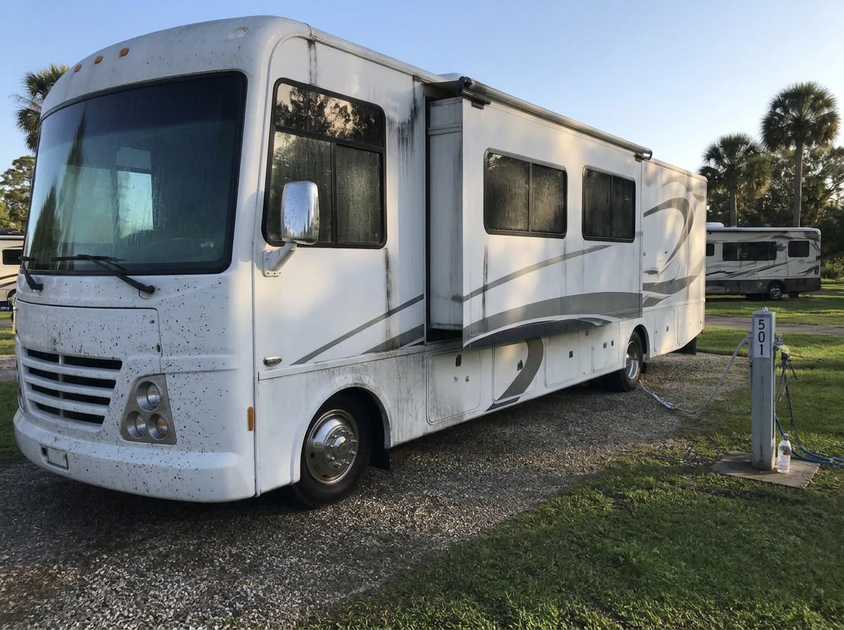 Motorhome — Exterior Detail — before detailing