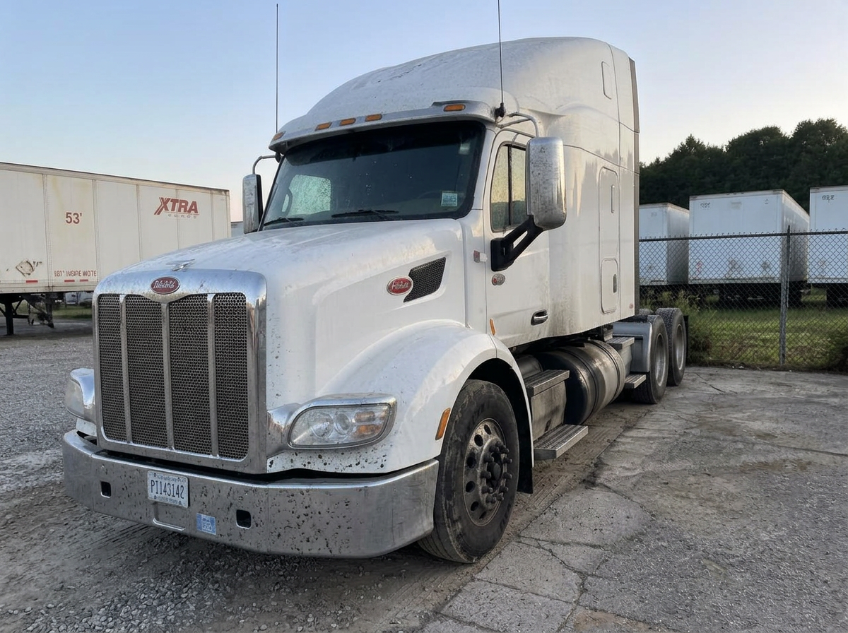 Semi Truck — Exterior Detail — before detailing